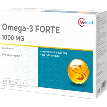 Přírodní produkt AGmed Omega-3 Forte 1000 mg 180 tob.