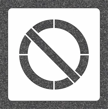 ŠABLONY PE - ZÁKAZ STÁNÍ 1 barva Plast PE 1 mm symbol 600 mm