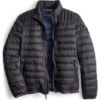 Tommy Hilfiger prošívaná zimní pánská bunda Quilted černá XL