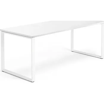 Psací stůl Psací stůl QBUS, O-podnož, 1800x800 mm, bílý rám, bílá