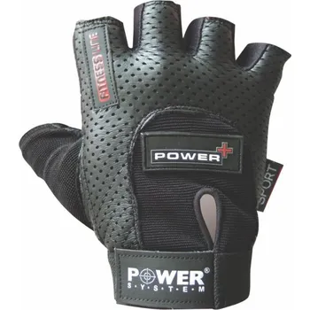 Fitness rukavice POWER SYSTEM POWER PLUS Velikost: černá/červená M