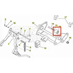 Piaggio Uložení motoru - silentblok AP8220346