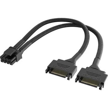 Napájecí kabel AKASA - Dual SATA na 8-Pin CPU Power Adapter Cable AK-CBPW33-15