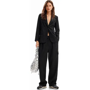 Dámská cargo bunda Dámské sako DESIGUAL 24WWEW75 2000 AME HAMBURGO Velikost: XS