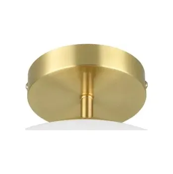 Trio Leuchten 663100108 FOMENTO - Stropní mosazné svítidlo s mléčným skleněným stínidlem, 1 x E27, Ø 30cm (Přisazený skleněný lustr s mosaznou monturou)