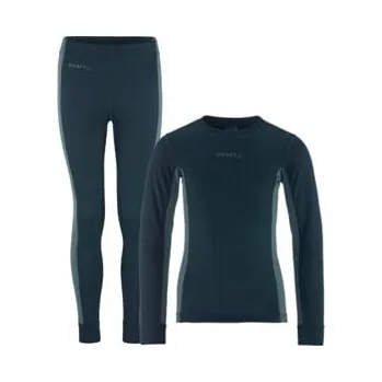 Set dětského termoprádla Set CRAFT CORE Dry Baselayer Junior modrá 74