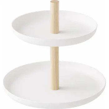 Šperkovnice YAMAZAKI Stojánek s miskami Tosca 2315, bílý