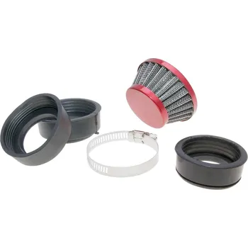 Filtr pro motocykl 101_Octane Vzduchový filtr 44-58mm mini červený IP18908