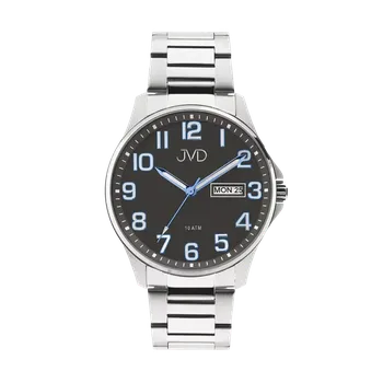 Hodinky JVD Vodotěsné pánské hodinky s černým číselníkem JVD JE611.7 10ATM ( )