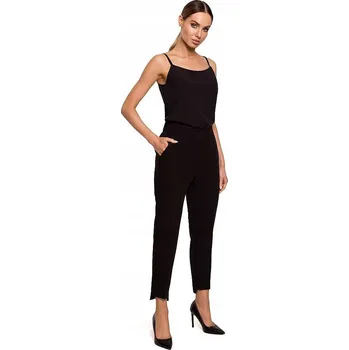 Dámské kalhoty Dámské společenské kalhoty M603 černé - Moe S