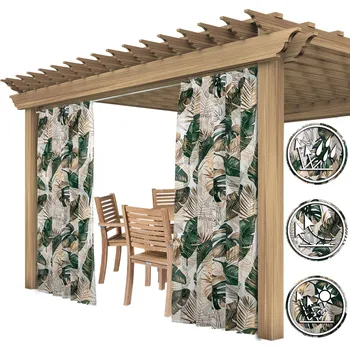 Závěs ZAHRADNÍ ZÁVĚSY 155x220 VODĚODOLNÉ ZÁVĚS NA TERASU DO ALTÁNKU TUNEL