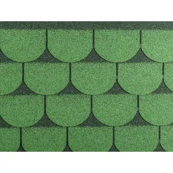 Střešní krytina Šindel zelená z oxidovaného asfaltu Guttatec Beaver – 3 m²/bal.