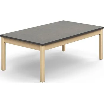 Psací stůl Stůl DECIBEL, 1400x800x530 mm, akustické linoleum, bříza/tmavě šedá