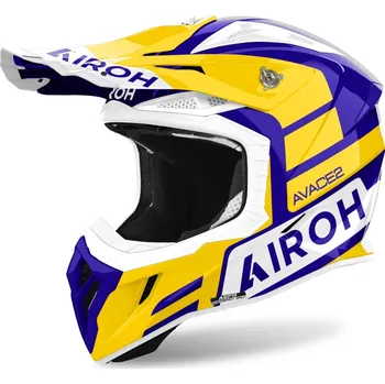 Helma na motorku AIROH přilba AVIATOR ACE 2 Sake yellow/purple - M