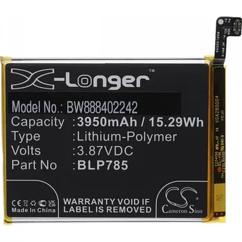Baterie pro mobilní telefon VHBW Baterie pro OnePlus Nord, BLP785, 3950 mAh
