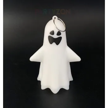 Karnevalový doplněk Dekorace svítící duch 10 cm