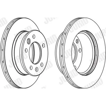 Brzdový kotouč Brzdový kotouč JURID 569122J