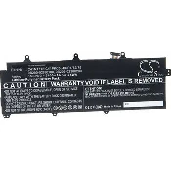 Baterie k notebooku VHBW Baterie pro Asus ROG Zephyrus GX501VS-XS71, C41N1712, 3100 mAh