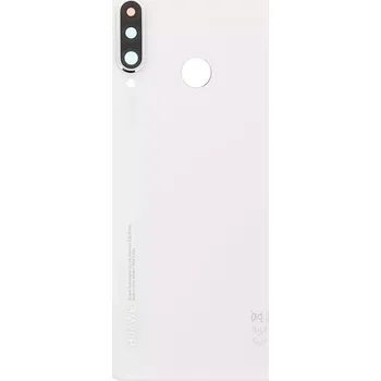 Náhradní kryt pro mobilní telefon Huawei P30 LITE kryt baterie + sklíčko kamery 48mp white