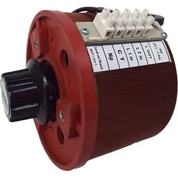 Transformátor Variak (variabilní transformátor) 1 fázový 1.4kVA, počet výstupů: 1, primární napětí: 240V Carroll a Meynell