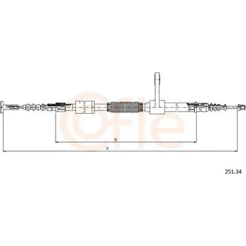 Autodíl Tažné lanko, parkovací brzda COFLE 251.34