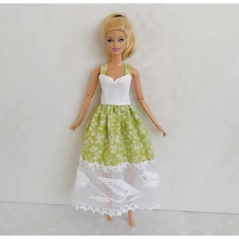 Oblečky pro panenku Barbie - šaty s krajkou mix Motiv: 2