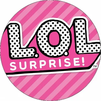 Přisada na vaření a pečení Jedlý papír L.O.L. surprise logo 19,5 cm