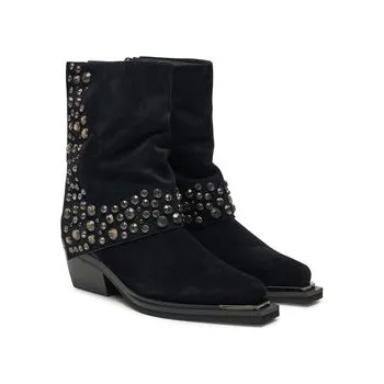 Dámské kozačky Polokozačky Alma En Pena I240716 Černá 38