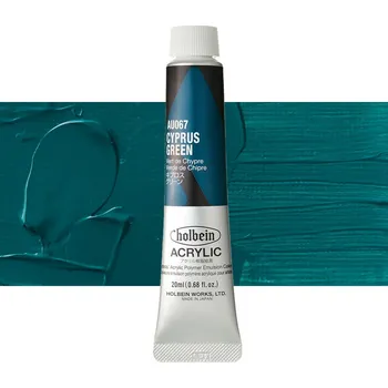 Vodová barva Akrylová barva Holbein Heavy Body - Cyprus Green Balení: 20 ml