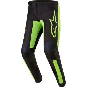 Moto kalhoty ALPINESTARS kalhoty FLUID LURV černá/žlutá fluo 2024 - 30