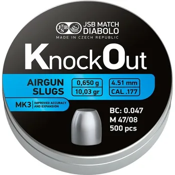 Diabolka Diabolo JSB KnockOut Slugs .177 MK3 500ks cal.4,51mm