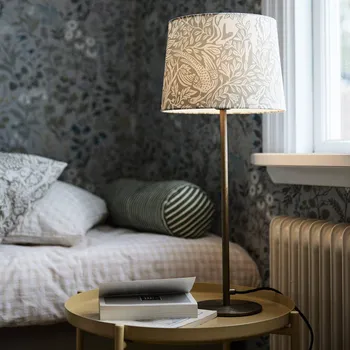 Lampička PR Home Stolní lampa Sofia Elderberry šedá Ø 25cm Výška 58cm - Výška stínidla 18 cm; Ø podstavce 14 cm; délka kabelu 200 cm šedá, zlatá starožitná 1 x 40 W - Doprava zdarma