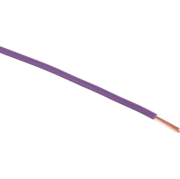 elektrický kabel Vodič CYA 0,50 H05V-K fialový lanko s izolací měděné