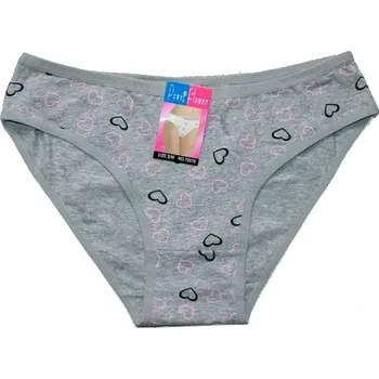 Dámské kalhotky bokové srdíčka 70016 šedé