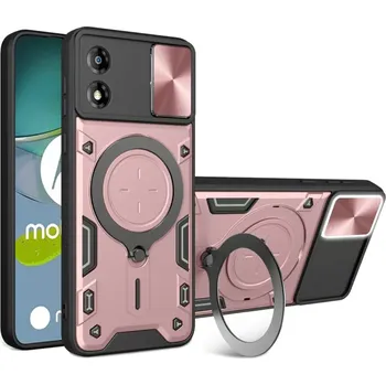 Pouzdro na mobilní telefon Kryt Motorola Moto E13 Techsuit CamGuard Pro - rose gold