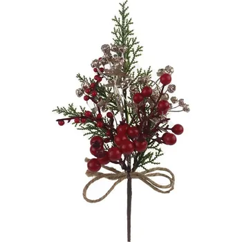 umělá květina Dekorační větvička bobule P2099 - 32 cm