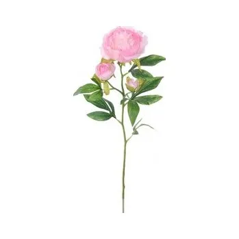 umělá květina Pivoňka x3 krém-růž., 66 cm 100-0154/CRPK