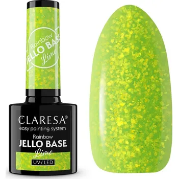 Lak na nehty Gel lak CLARESA® Rainbow Jello Base Lime