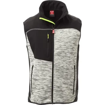 Pánská mikina Pánská softshellová vesta TOUR, Payper Barva: ŠEDÁ MELANŽOVÁ/ČERNÁ, Velikost: L