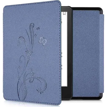 Pouzdro na čtečku elektronické knihy Pouzdro KW Mobile - Butterfly Tendril - KW5625603 - pro Amazon Kindle Paperwhite 5 (2021) - modré + BONUSY