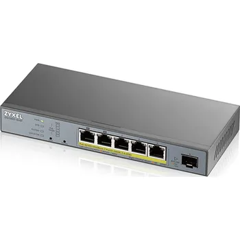 Síťový prvek ZyXEL 6 Port manged CCTV PoE witch, 60W, 802.3BT