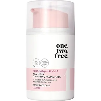 one.two.free! - Krok 1: Čištění pleti AHA + PHA Clarifying Mask Čistící masky 50 ml unisex