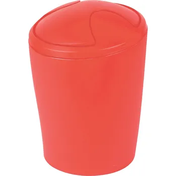 Odpadkový koš Spirella výklopný odpadkový koš MOVE, červený, plast, 2 L