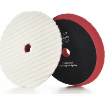 Lešticí kotouč ShineMate – vlněný leštící kotouč pruhovaný T140 (červený) 3 palce (74 mm)