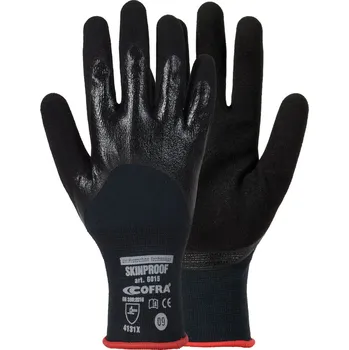 Pracovní rukavice Rukavice Cofra Skinproof Barva: Černá, Velikost rukavic: 8
