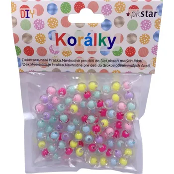 Dětské navlékací korálky Korálky 8 mm - 100 ks - PK510-63