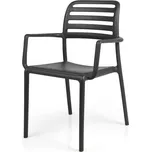 Židle s područkami NARDI COSTA - antracite/ antracitově