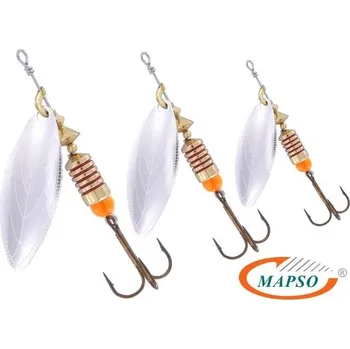 Umělá nástraha Mapso rotační třpytka Spark - PLATA velikost: 2/7 g