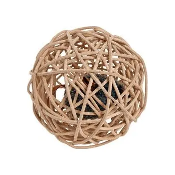 Hračka pro kočku Hračka kočka Myš v proutěné kouli se zvukem 10cm KAR