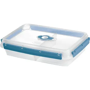 Dóza na potraviny Tontarelli Dóza na potraviny FRESH SYSTEM 2 l obdélník, s ventilem a přepážkou transp/modrá 9042859AW9 9042859AW9